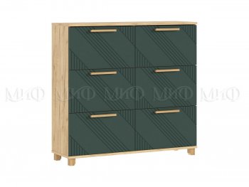Обувница Ирис крафт/грин (Миф) в Верхнем Тагиле - verhnij-tagil.mebel-e96.ru