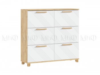 Обувница Ирис крафт/белый (Миф) в Верхнем Тагиле - verhnij-tagil.mebel-e96.ru
