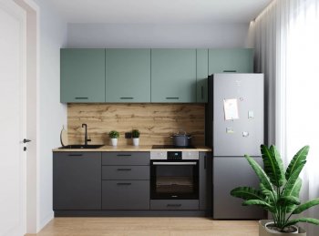 Кухонный гарнитур Изумруд 2550 мм (Санвут) в Верхнем Тагиле - verhnij-tagil.mebel-e96.ru