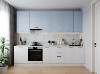 Кухонный гарнитур высокий Капри 3000 мм ЛДСП/МДФ (Санвут) в Верхнем Тагиле - verhnij-tagil.mebel-e96.ru