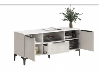 Тумба ТВ на 1350 Кимберли белый (Handis) в Верхнем Тагиле - verhnij-tagil.mebel-e96.ru