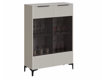 Шкаф со стеклом Кимберли кашемир (Handis) в Верхнем Тагиле - verhnij-tagil.mebel-e96.ru