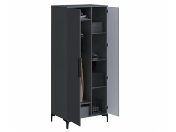 Шкаф 800 мм 2-створчатый Кимберли графит (Handis) в Верхнем Тагиле - verhnij-tagil.mebel-e96.ru