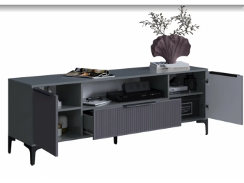 Тумба ТВ на 1650 Кимберли графит (Handis) в Верхнем Тагиле - verhnij-tagil.mebel-e96.ru