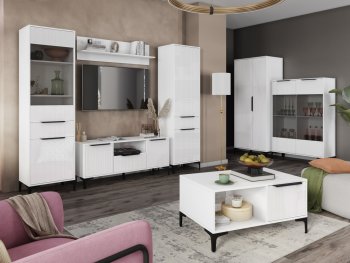 Стенка Кимберли белый, модульная (Handis) в Верхнем Тагиле - verhnij-tagil.mebel-e96.ru