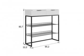 Обувница Классная 1 (графит/графит матовый/черный муар​​​​​​​) (Мебельсон) в Верхнем Тагиле - verhnij-tagil.mebel-e96.ru