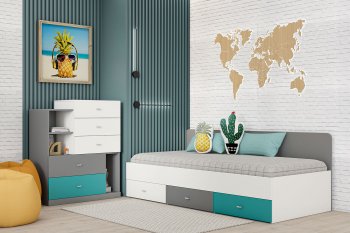 Кровать Клео арт. 010 океан (Диал) в Верхнем Тагиле - verhnij-tagil.mebel-e96.ru