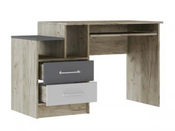 Стол письменный Колибри Лофт серый (Текс) в Верхнем Тагиле - verhnij-tagil.mebel-e96.ru