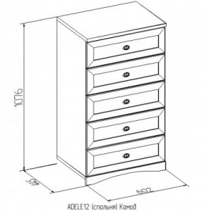 Комод 12 Адель в Верхнем Тагиле - verhnij-tagil.mebel-e96.ru