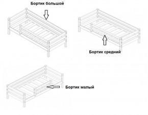 Кровать 2-х ярусная Сонечка с бортиками (лестница наклонная) в Верхнем Тагиле - verhnij-tagil.mebel-e96.ru