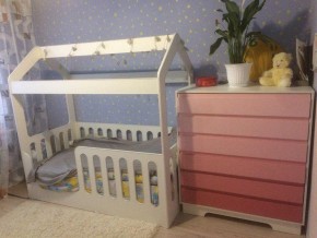 Кровать-домик детская без ящика 800*1600 (Белый) в Верхнем Тагиле - verhnij-tagil.mebel-e96.ru