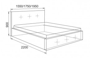 Кровать Линда с подъемным механизмом 1400*2000 в Верхнем Тагиле - verhnij-tagil.mebel-e96.ru