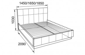 Кровать Локарно с латами 1400*2000 в Верхнем Тагиле - verhnij-tagil.mebel-e96.ru
