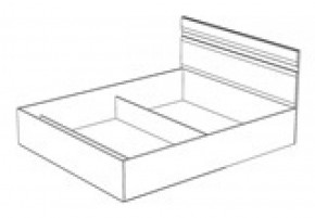Кровать Ненси 1400 без основания (1440*900*2042) Венге/Белый в Верхнем Тагиле - verhnij-tagil.mebel-e96.ru | фото