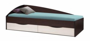 Кровать одинарная Фея - 3 асимметричная 2000х900 (венге) (Олм) в Верхнем Тагиле - verhnij-tagil.mebel-e96.ru