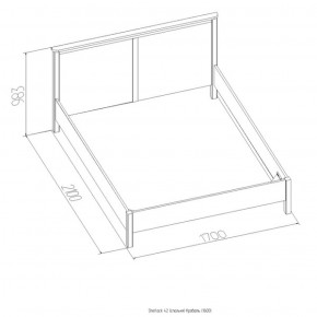 Кровать Шерлок 1800 орех 1600*2000 в Верхнем Тагиле - verhnij-tagil.mebel-e96.ru