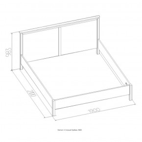 Кровать Шерлок 900 дуб сонома 900*2000 в Верхнем Тагиле - verhnij-tagil.mebel-e96.ru