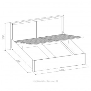 Кровать Шерлок с ПМ 1400 дуб сонома 1400*2000 в Верхнем Тагиле - verhnij-tagil.mebel-e96.ru