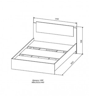 Кровать Софи СКР1400.1 (ДСВ) в Верхнем Тагиле - verhnij-tagil.mebel-e96.ru