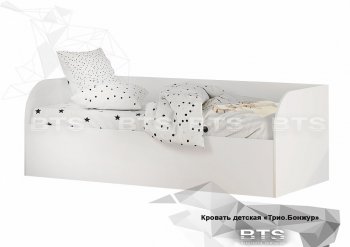 Кровать детская с подъемным механизмом Трио КРП-01 Белый (БТС) в Верхнем Тагиле - verhnij-tagil.mebel-e96.ru