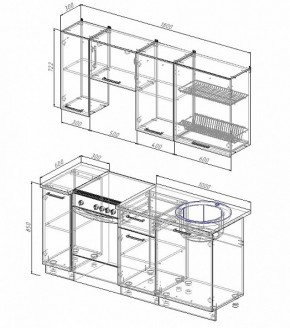 Кухонный гарнитур Жемчуг 1800 в Верхнем Тагиле - verhnij-tagil.mebel-e96.ru