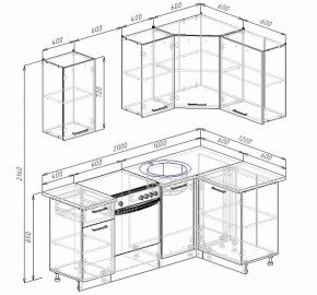 Кухонный гарнитур угловой Графика 2000х1200 в Верхнем Тагиле - verhnij-tagil.mebel-e96.ru