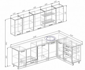 Кухонный гарнитур угловой Графика 2600х1600 в Верхнем Тагиле - verhnij-tagil.mebel-e96.ru