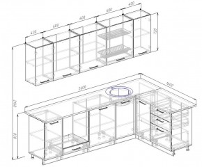 Кухонный гарнитур угловой Вегас 2600*1600 в Верхнем Тагиле - verhnij-tagil.mebel-e96.ru