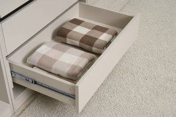 Гардеробная/шкаф 4000 мм Ларго №1 открытая Кашемир (Миф) в Верхнем Тагиле - verhnij-tagil.mebel-e96.ru