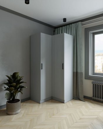 Шкаф угловой Ларс (угол прямой), Серый камень (Микон) в Верхнем Тагиле - verhnij-tagil.mebel-e96.ru