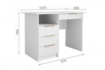 Стол Лавис СТД 1070.1 белый/белый софт (ДСВ) в Верхнем Тагиле - verhnij-tagil.mebel-e96.ru