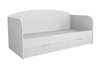 Кровать Лавис ДКД 2000.1 с ящиками белый софт (ДСВ) в Верхнем Тагиле - verhnij-tagil.mebel-e96.ru