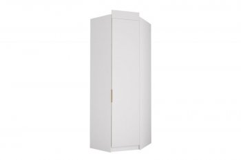 Шкаф угловой Лавис ШДУ 765.1 белый софт/ручка золотая (ДСВ) в Верхнем Тагиле - verhnij-tagil.mebel-e96.ru