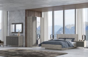 Спальный гарнитур Лежер модульный, холст вулканический (СанТан) в Верхнем Тагиле - verhnij-tagil.mebel-e96.ru