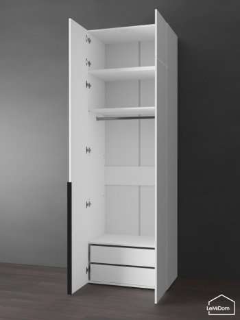 Шкаф с антресолью 800 мм Linnea MHR-2A-3 2450х800х510 (Белый-М 11.1.2) в Верхнем Тагиле - verhnij-tagil.mebel-e96.ru