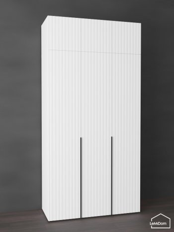 Шкаф с антресолью 1200 мм Linnea MHR-3A-1 2450х1200х510 (Белый-М 11.1.2) в Верхнем Тагиле - verhnij-tagil.mebel-e96.ru