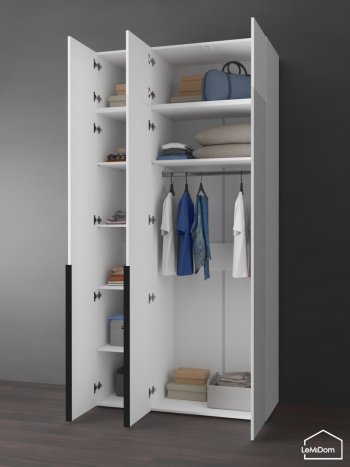Шкаф с антресолью 1200 мм Linnea MHR-3A-1 2450х1200х510 (Белый-М 11.1.2) в Верхнем Тагиле - verhnij-tagil.mebel-e96.ru