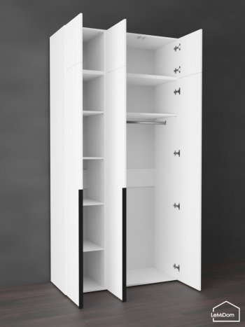 Шкаф с антресолью 1200 мм Linnea MHR-3A-1 2450х1200х510 (Белый-М 11.1.2) в Верхнем Тагиле - verhnij-tagil.mebel-e96.ru