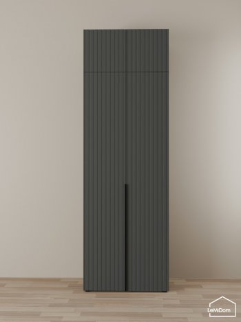 Шкаф с антресолью 800 мм Linnea MHR-2A-1 2450х800х510 (Графит-М 11.1.25) в Верхнем Тагиле - verhnij-tagil.mebel-e96.ru