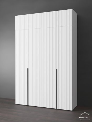 Шкаф с антресолью 1600 мм Linnea MHR-4A-1 2450х1600х510 (Белый-М 11.1.1) в Верхнем Тагиле - verhnij-tagil.mebel-e96.ru