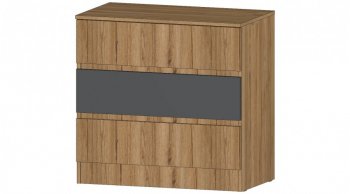 Комод 3 ящика Ленора вотан/Графит (Лин) в Верхнем Тагиле - verhnij-tagil.mebel-e96.ru