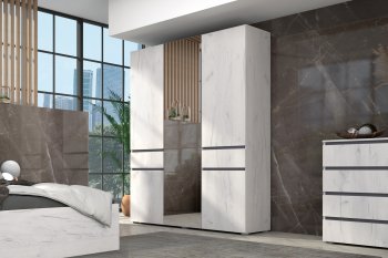 Шкаф 1600 мм Лиана графит (Зарон) в Верхнем Тагиле - verhnij-tagil.mebel-e96.ru