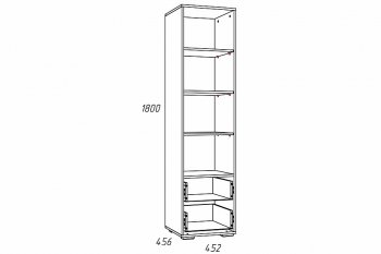 Стеллаж Лилу НМ 041.03 (Silva) в Верхнем Тагиле - verhnij-tagil.mebel-e96.ru