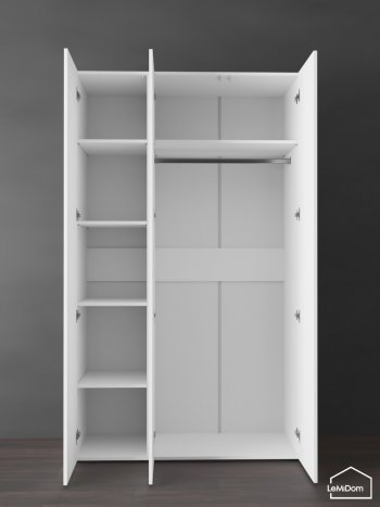 Шкаф Linnea MHR-3PO-1 2050х1200х510 (Белый-М 11.1.2) в Верхнем Тагиле - verhnij-tagil.mebel-e96.ru
