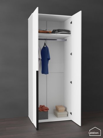 Шкаф Linnea MHR-2 2050х800х510 (Белый-М 11.1.1) в Верхнем Тагиле - verhnij-tagil.mebel-e96.ru