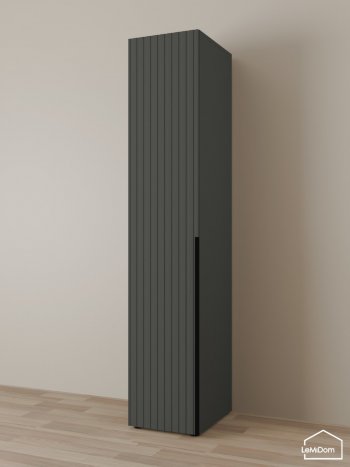 Шкаф Linnea MHR-1-2 2050х400х510 (Графит-М 11.1.25) в Верхнем Тагиле - verhnij-tagil.mebel-e96.ru