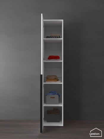 Шкаф Linnea MHR-1-2 2050х400х510 (Белый-М 11.1.2) в Верхнем Тагиле - verhnij-tagil.mebel-e96.ru