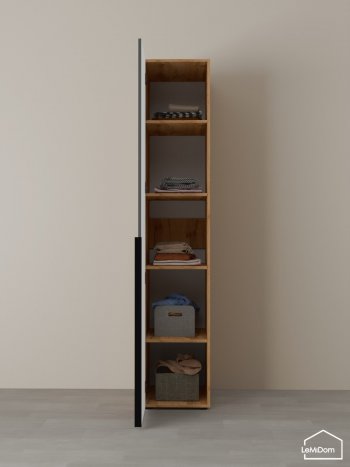 Шкаф Linnea MHR-1-2 2050х400х510 (ДВ-М 11.1.25) в Верхнем Тагиле - verhnij-tagil.mebel-e96.ru