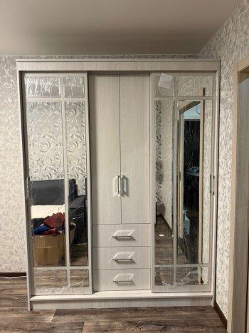 Шкаф-купе Маэстро 1700 мм (Ясень белый) (БТС) в Верхнем Тагиле - verhnij-tagil.mebel-e96.ru