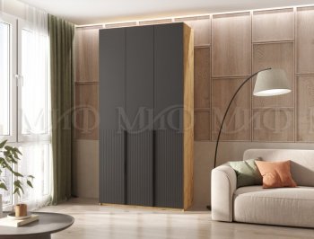 Шкаф 1200 мм Марвэл крафт/графит (Миф) в Верхнем Тагиле - verhnij-tagil.mebel-e96.ru